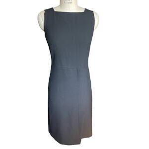 Gerard Darel Black Square Neck Sleeveless Sheath Dress Size 36/ US 4